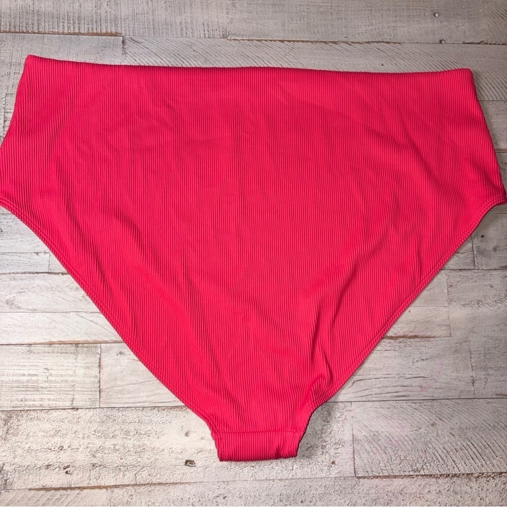 Old Navy Bikini BOTTOM 4XL Swimsuit Bathing Suit Pink Ribbed - Picture 12 of 13